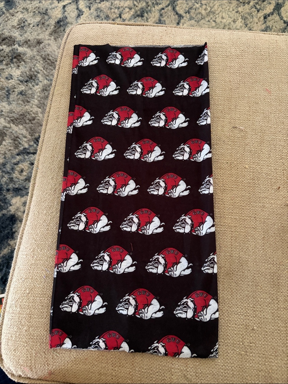 Gardner Webb Black & Red Bulldog Face Mask - Tube Scarf Neck Gaiter
